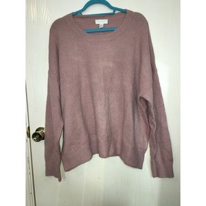 Forever 21 Crew Neck Sweater - Light Mauve